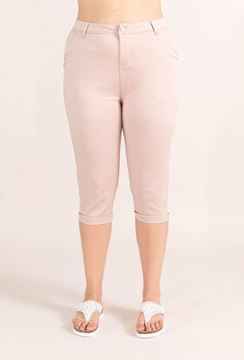 Picture of CURVY GIRL CAPRI STRETCH ELASTICATED